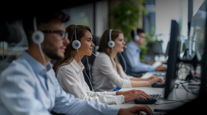 Equipe da ACP em atendimento a instituições de ensino